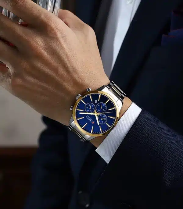 Prix montre Curren 8435 Fond Bleu Homme Tunisie