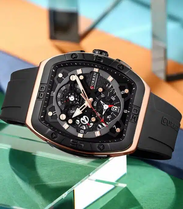 Prix montre Homme Curren 8443 Noir Tunisie