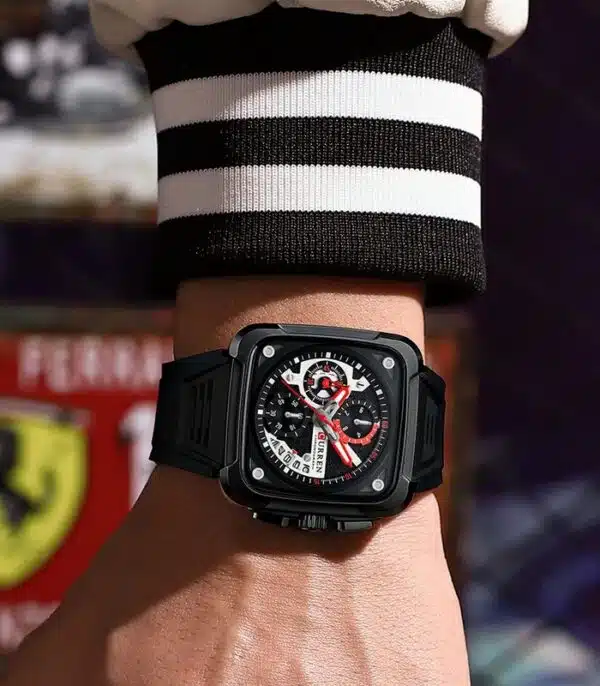 Prix montre Homme Curren 8461 Noir Tunisie