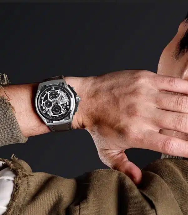 Prix montre Homme Naviforce NF8051L Marron Argent Tunisie