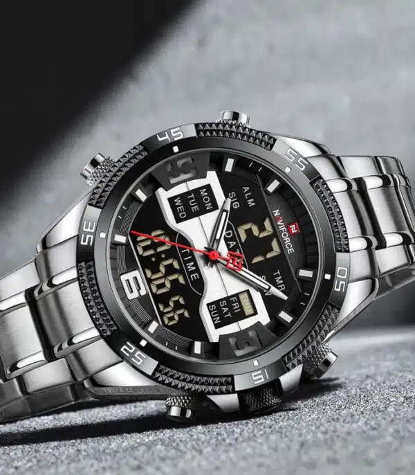 Prix montre Homme Naviforce NF9201 Argent Tunisie