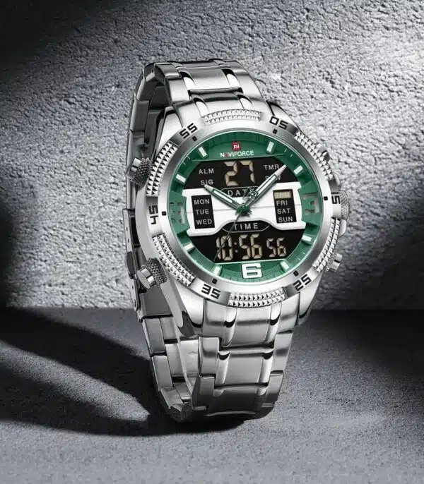 Prix montre Homme Naviforce NF9201 Fond Vert Tunisie