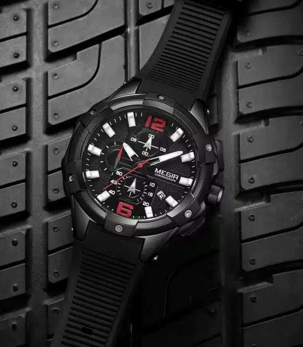 Prix montre Megir 2161 Noir Homme Tunisie