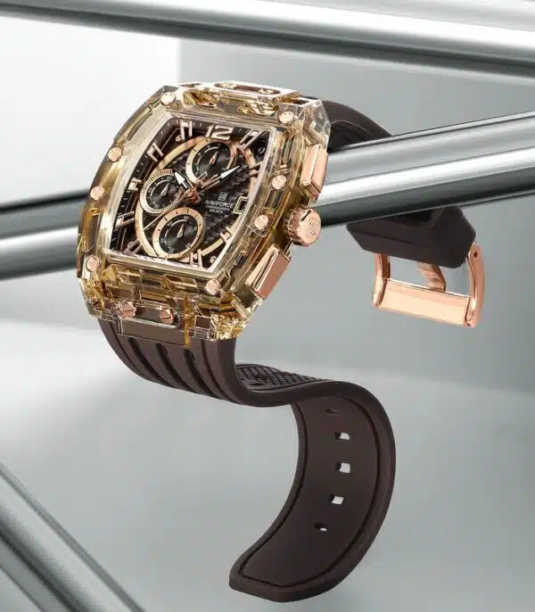 Prix montre Naviforce NF7105 Marron Homme Tunisie