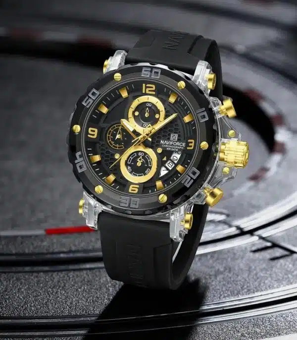 Prix montre Naviforce NF7123 Fond Doré Homme Tunisie