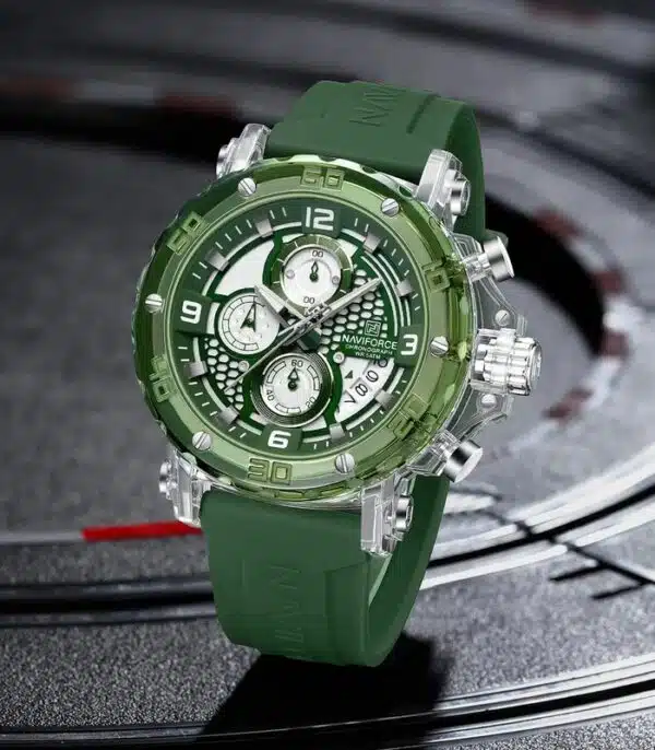 Prix montre Naviforce NF7123 Fond Vert Homme Tunisie