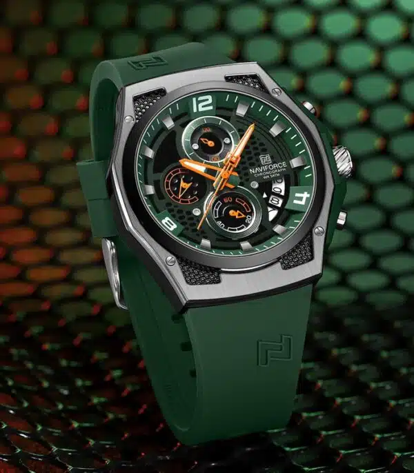 Prix montre Naviforce NF8051 Fond Vert Homme Tunisie
