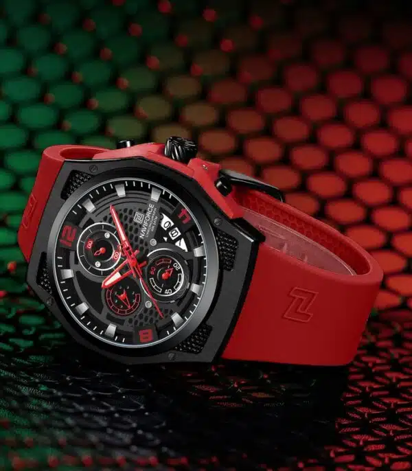 Prix montre Naviforce NF8051 Rouge Homme Tunisie Prix montre Naviforce NF8051 Rouge Homme Tunisie