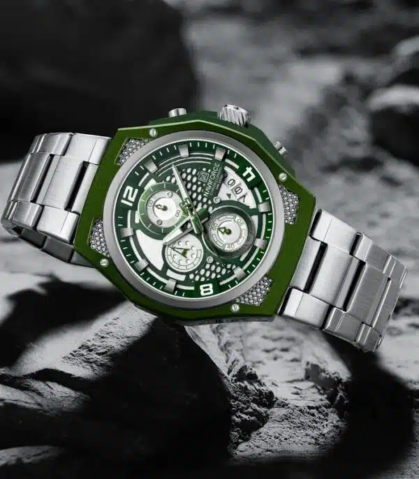 Prix montre Naviforce NF8051S Fond Vert Homme Tunisie