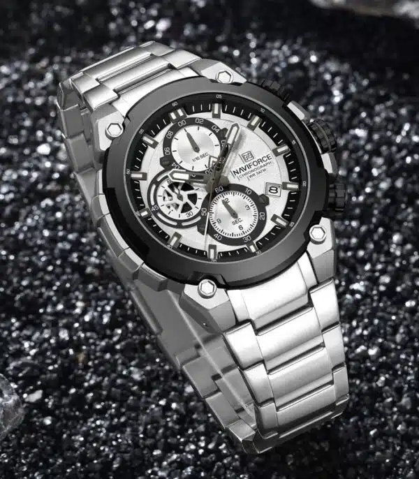 Prix montre Naviforce NF8071 Argent Homme Tunisie