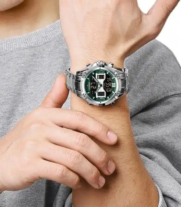 Prix montre Naviforce NF9201 Fond Vert Homme Tunisie