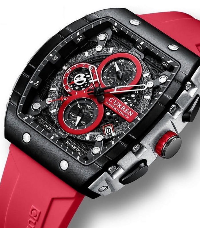 Montre Curren 8442 Rouge Homme prix Tunisie Montre Curren 8442 Rouge Homme prix Tunisie