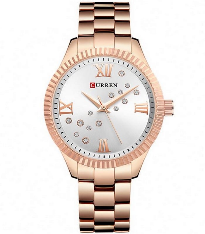 Montre Femme Curren 9009 Fond Blanc prix Tunisie