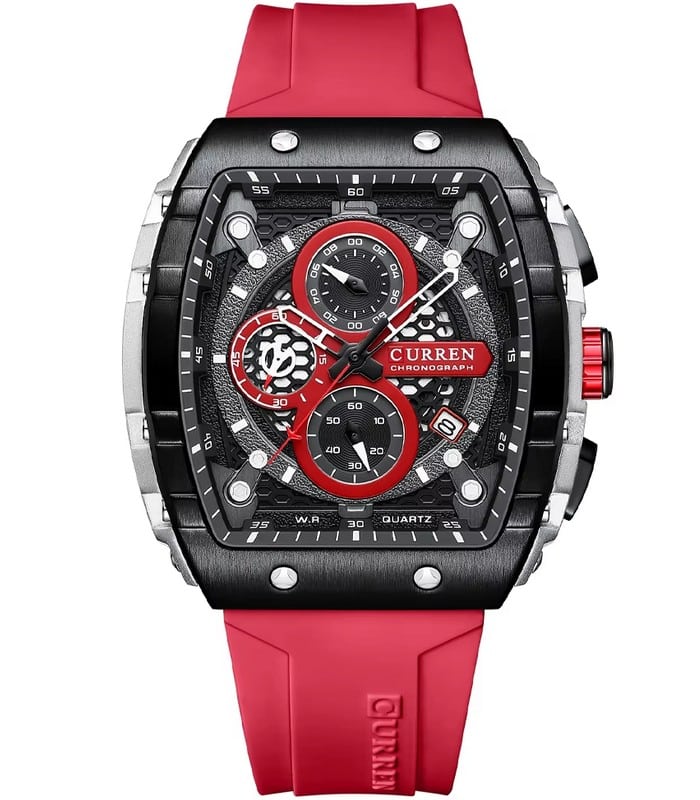 Montre Homme Curren 8442 Rouge prix Tunisie
