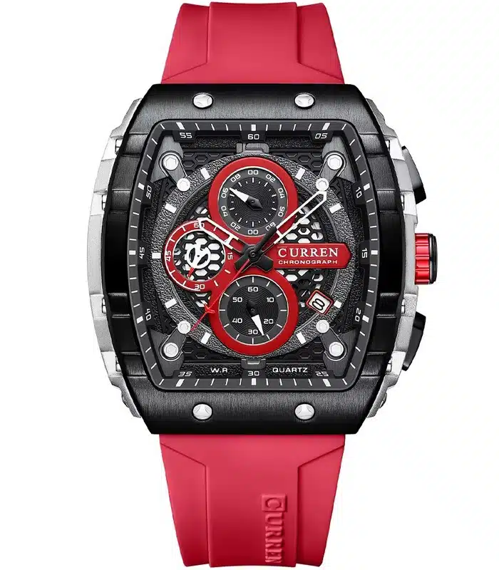 Montre Homme Curren 8442 Rouge prix Tunisie