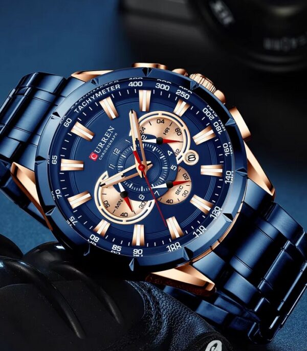 Prix montre Curren 8363 Bleu Homme Tunisie