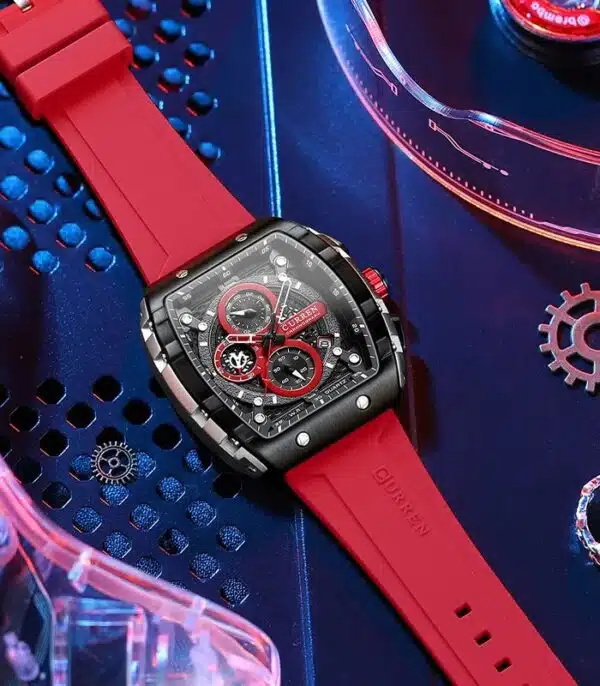 Prix montre Curren 8442 Rouge Homme Tunisie