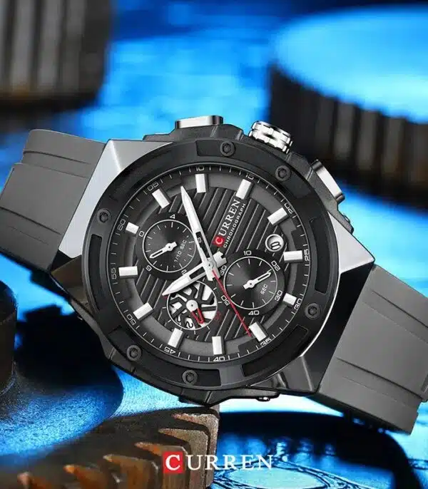 Prix montre Curren 8462 Gris Homme Tunisie
