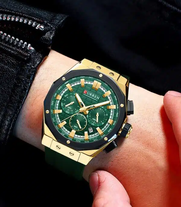 Prix montre Curren 8464 Vert Homme Tunisie