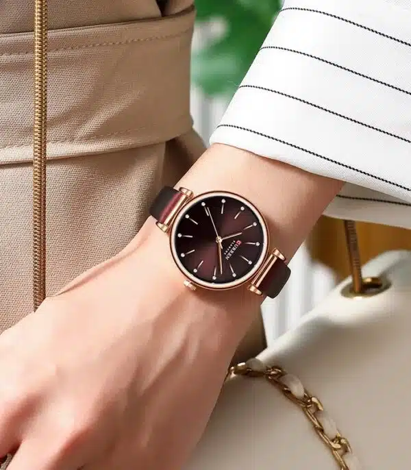 Prix montre Curren 9081 Marron Femme Tunisie
