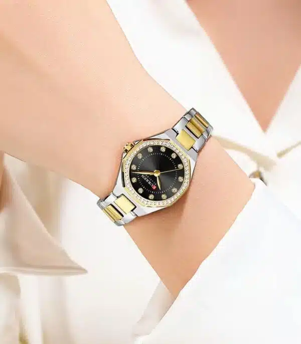 Prix montre Femme Curren 9100 Fond Noir Tunisie