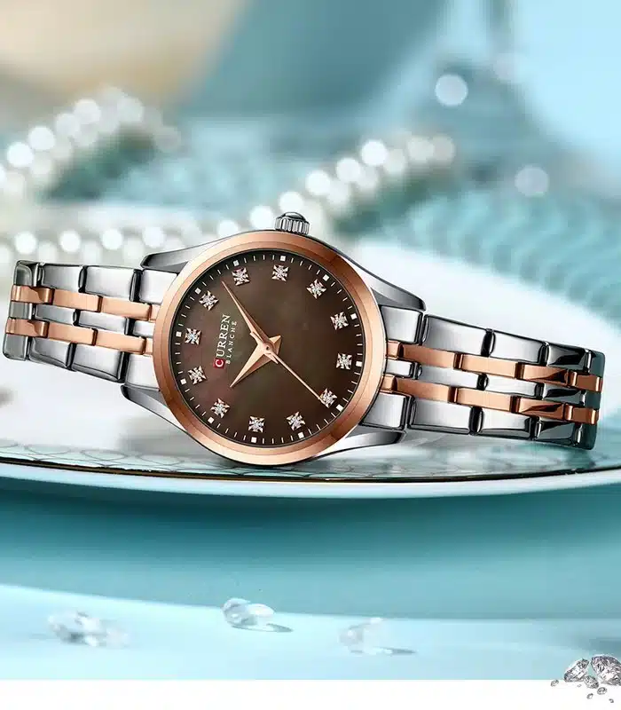 Prix montre Femme Curren 9111 Fond Marron Tunisie Prix montre Femme Curren 9111 Fond Marron Tunisie
