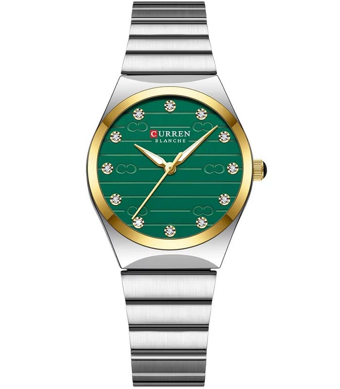 Montre Femme Curren 9110 Fond Vert