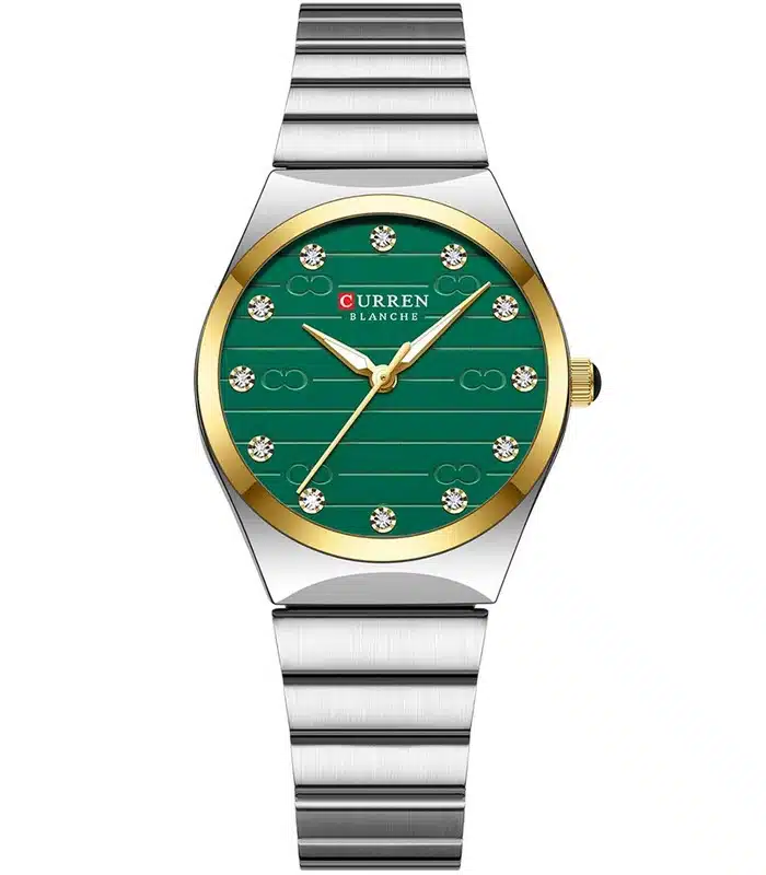 Montre Femme Curren 9110 Fond Vert