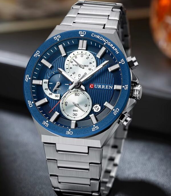Prix montre Curren 8481 Fond Bleu Homme Tunisie
