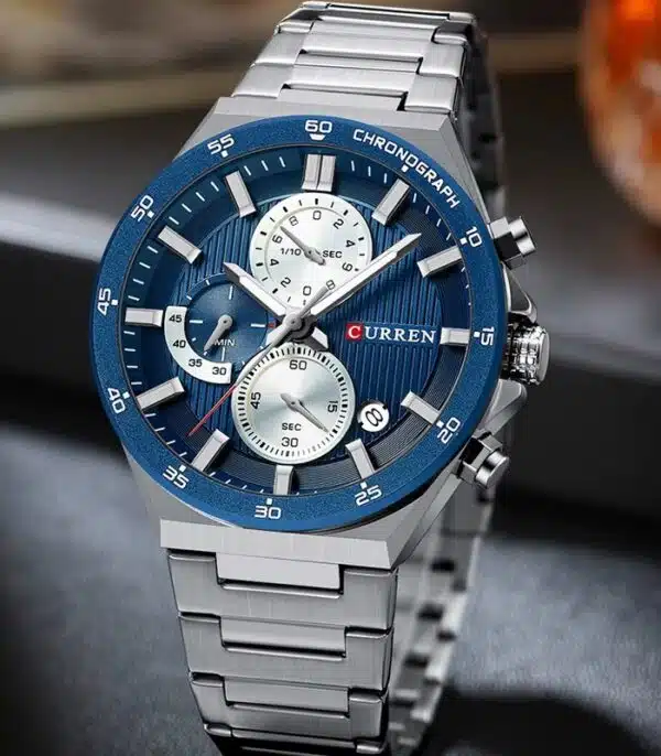 Prix montre Curren 8481 Fond Bleu Homme Tunisie