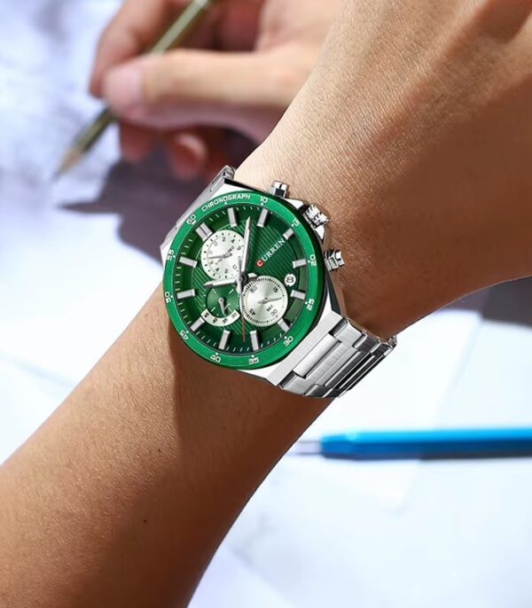 Prix montre Curren 8481 Fond Vert Homme Tunisie