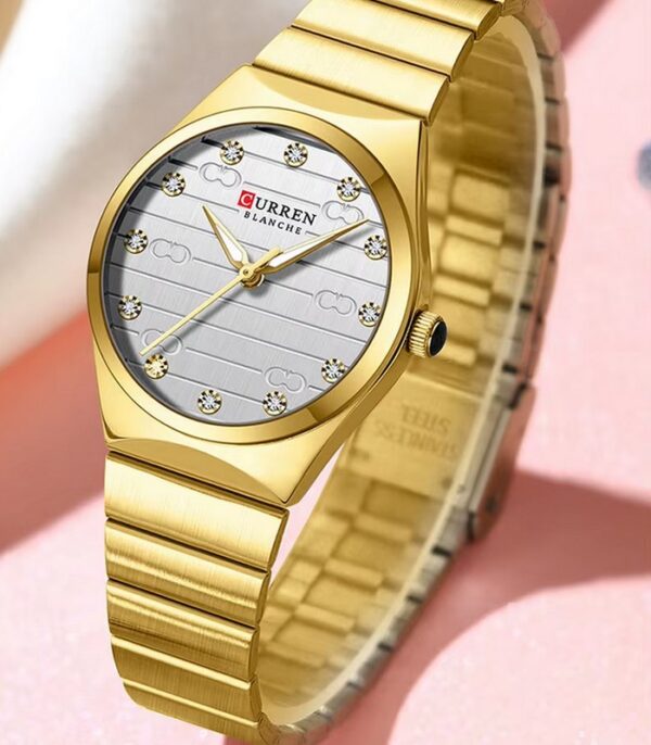 Prix montre Femme Curren 9110 Doré Tunisie