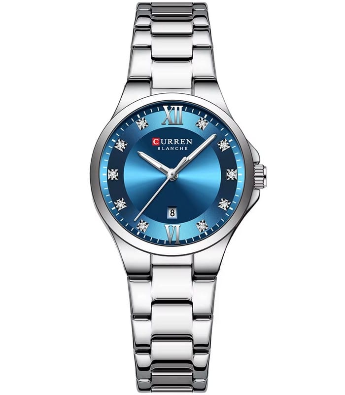 Montre Femme Curren 9107 Fond Bleu