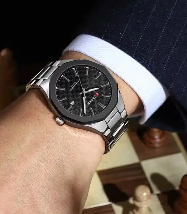Prix montre Homme Curren 8477 Argent Tunisie