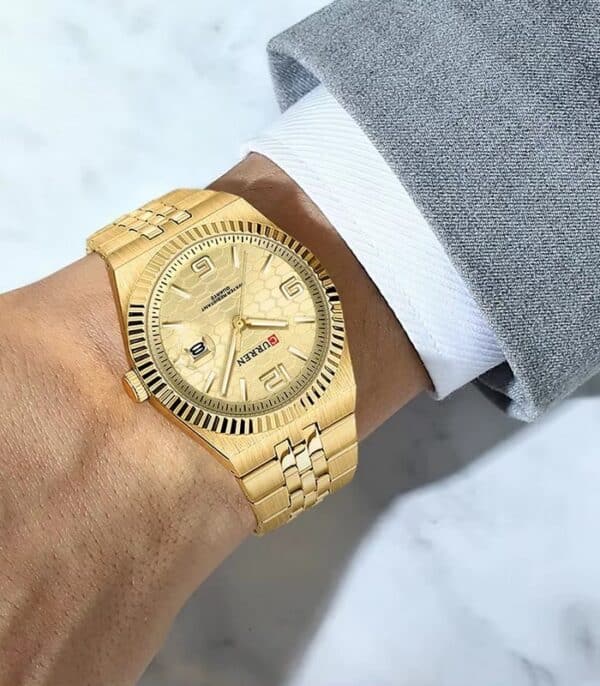 Prix montre Homme Curren 8498 Doré Tunisie